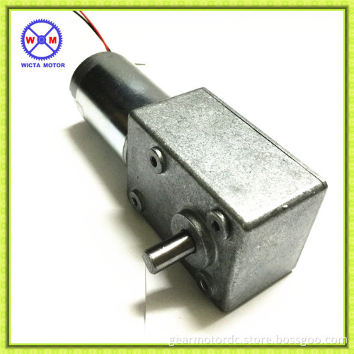 8mm shaft self-lock high torque Low speed 12vdc worm gear motor 24vdc